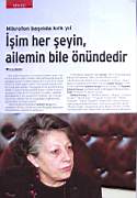  Sebnem SAVASÇI, Mikrofon Basinda 40 Yil. TRT Dergisi Ocak 2007